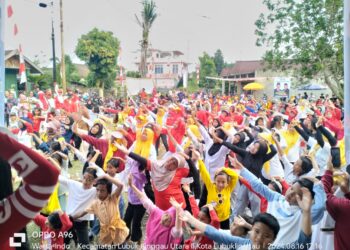 Hadiri HUT RI ke-79 di Kelurahan Kali Serayu, Disambut Teriakan ROIS Menang! Linggau Senyum!
