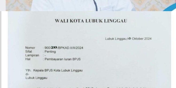 Pemkot Lubuk Linggau Tegaskan Pembayaran Iuran BPJS Bukan Tunggakan, Melainkan Angsuran